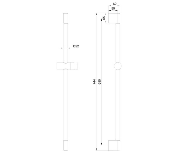 стойка для душа WONZON & WOGHAND
